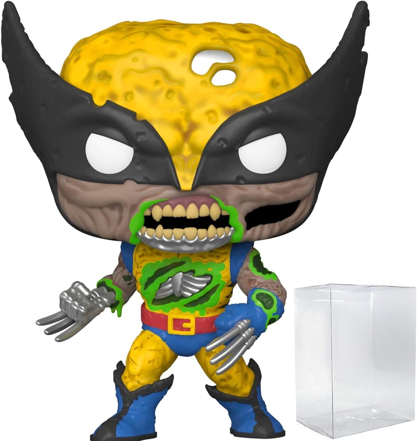 Funko Marvel Zombies – Zombie Wolverine Pop! Figura de vinilo (incluye funda protectora compatible con caja Pop Box)