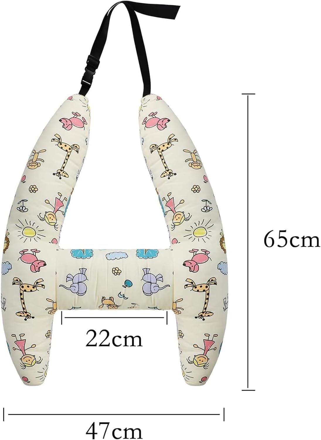 Forma de H – Soporte de cabeza para dormir de coche para niños, forma de H, soporte de cabeza para dormir de automóvil, almohadas de viaje para