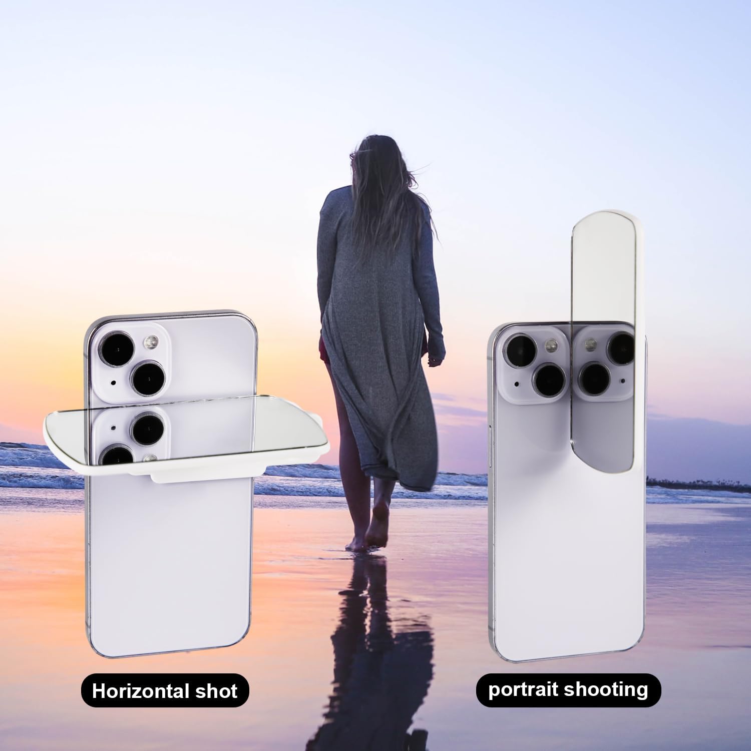 Espejo para cámara de teléfono celular, kit de clip de reflexión ajustable para cámara de teléfono, kit de clip de reflexión para espejo de cámara,