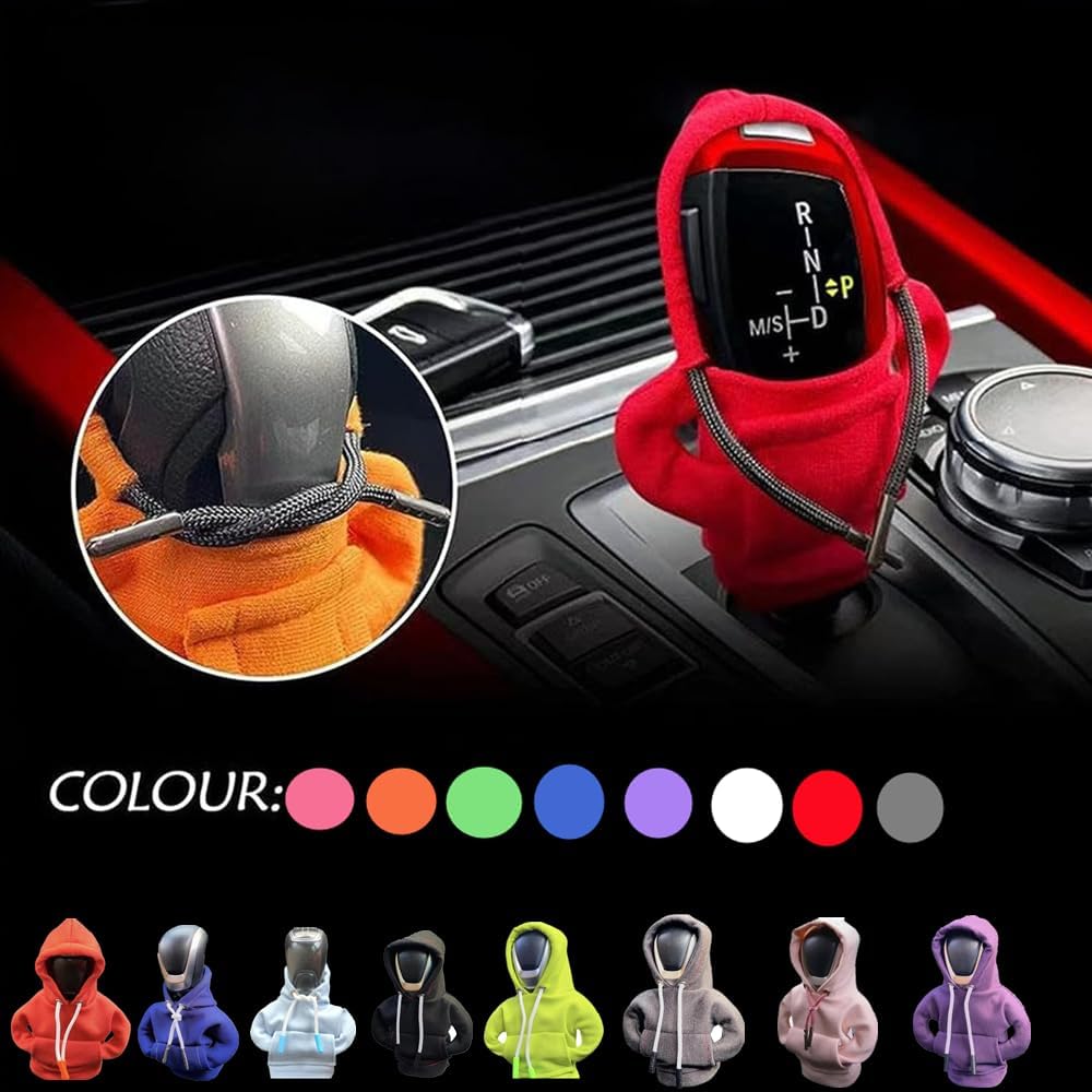Funda de palanca de cambios con capucha, funda para palanca de cambios de automóvil, decoración de 4.7 pulgadas, ajuste universal, accesorios de