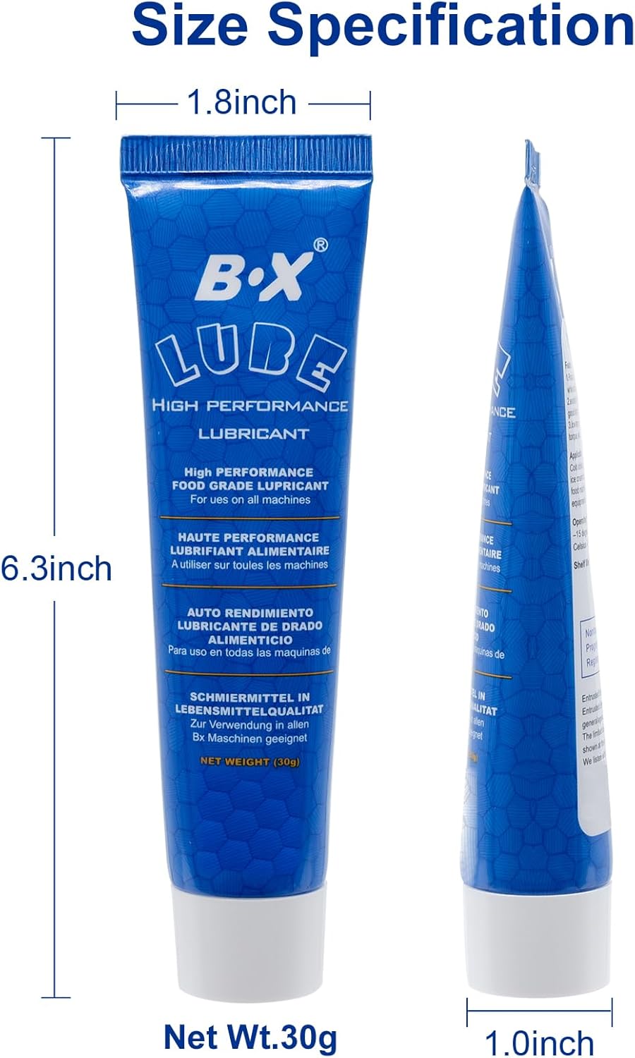 Grasa para máquina de café expreso, 1.1 oz (paquete de 6) lubricante de grasa de grado alimenticio para el cuidado y mantenimiento de todas las