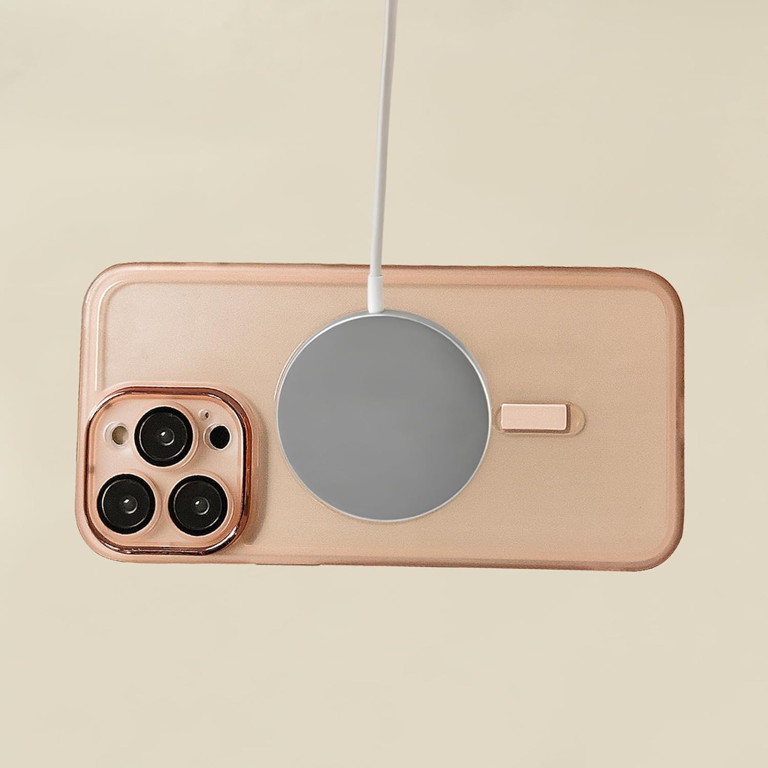 Uioeua Funda magnética transparente compatible con iPhone 13 Pro Max, silicona suave esmerilada, a prueba de golpes, con protector completo de lente
