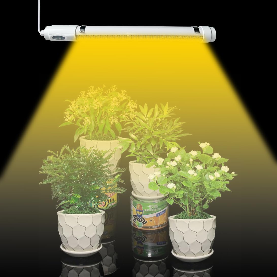 Luz de crecimiento brillante con energía solar, lámpara de crecimiento de espectro completo LED para invernadero interior al aire libre, maceta,