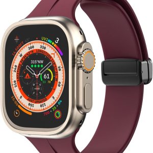 Correa magnética compatible con Apple Watch Band de 1.496 in 1.575 in 1.614 in 1.654 in 1.732 in 1.772 in 1.929 in, correa deportiva de silicona Correa magnética compatible con Apple Watch Band de 1.496 in 1.575 in 1.614 in 1.654 in 1.732 in 1.772 in 1.929 in, correa deportiva de silicona