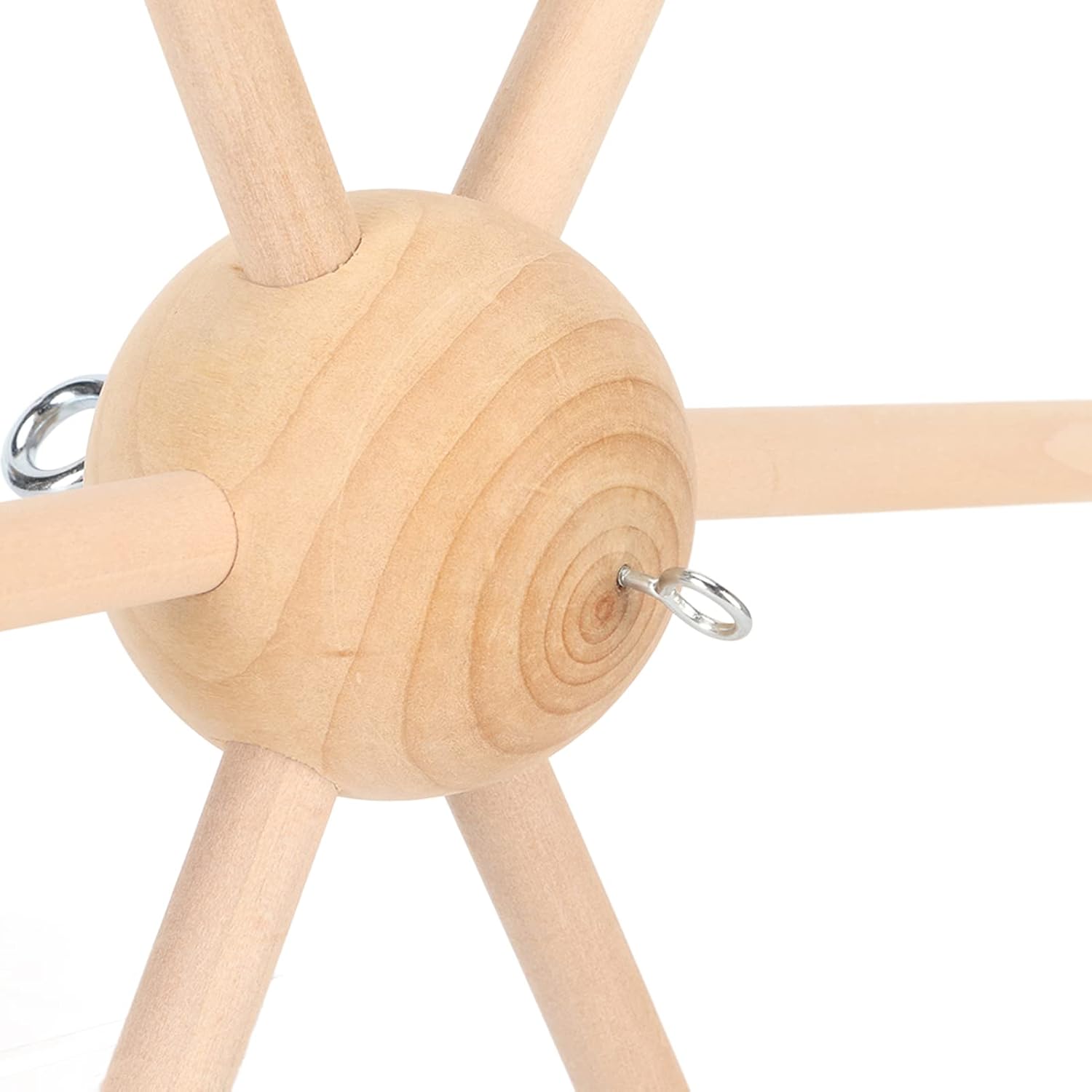 Colgador de cuna de bebé  Percha móvil de madera para colgar móvil de madera, marco colgante de cama, juguete de decoración de cama para campanilla