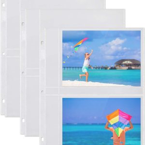 Dunwell – Recambios para fundas de fotos 3 anillas bolsillos transparentes para fotos con ranuras para notas capacidad para fotos de 5 x 7 x 6 y 35 Dunwell – Recambios para fundas de fotos 3 anillas bolsillos transparentes para fotos con ranuras para notas capacidad para fotos de 5 x 7 x 6 y 35