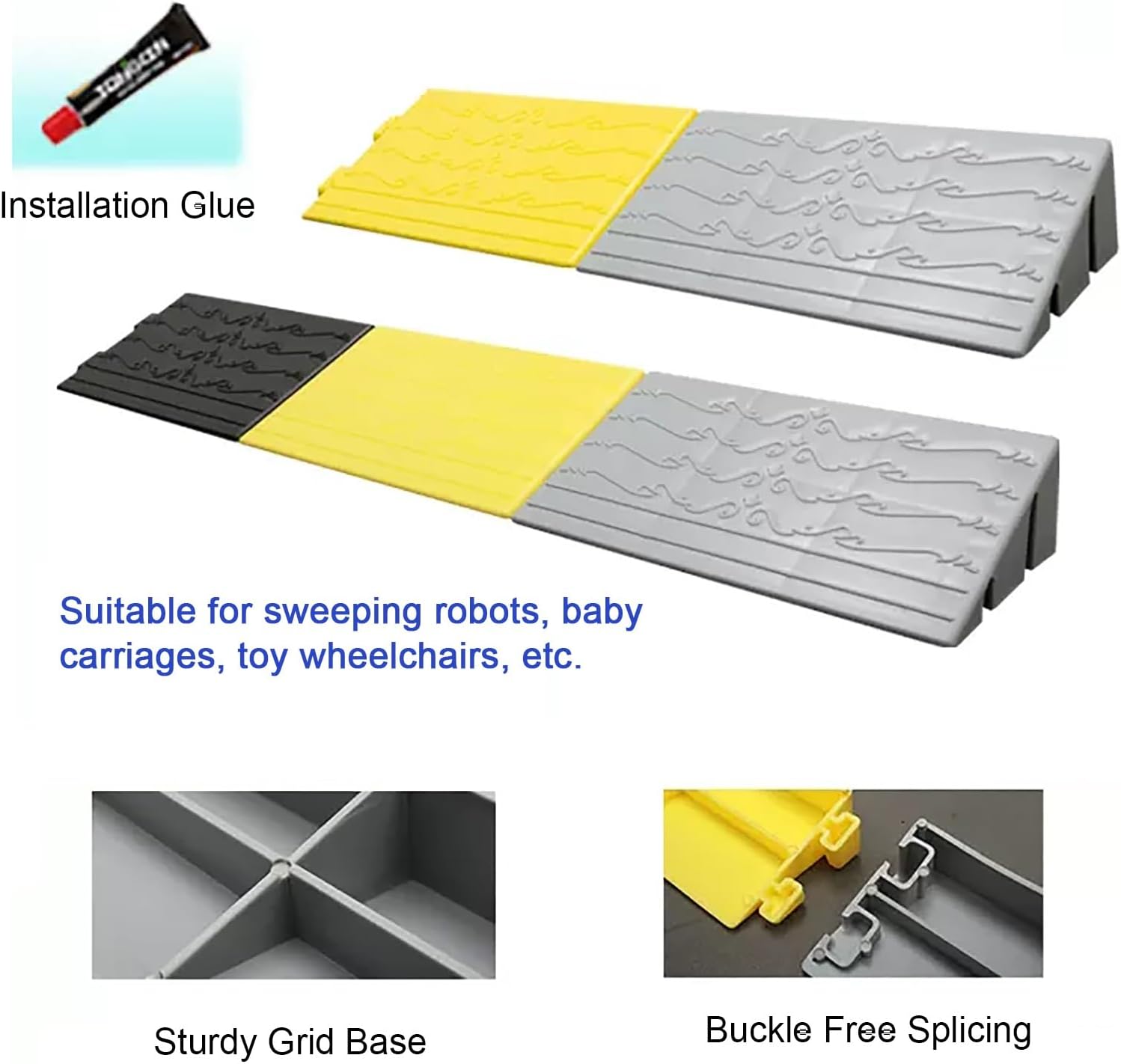 Rampas de umbral para puertas, rampas para sillas de ruedas para el hogar, rampas portátiles para escalones, para puertas, baño, silla de ruedas,