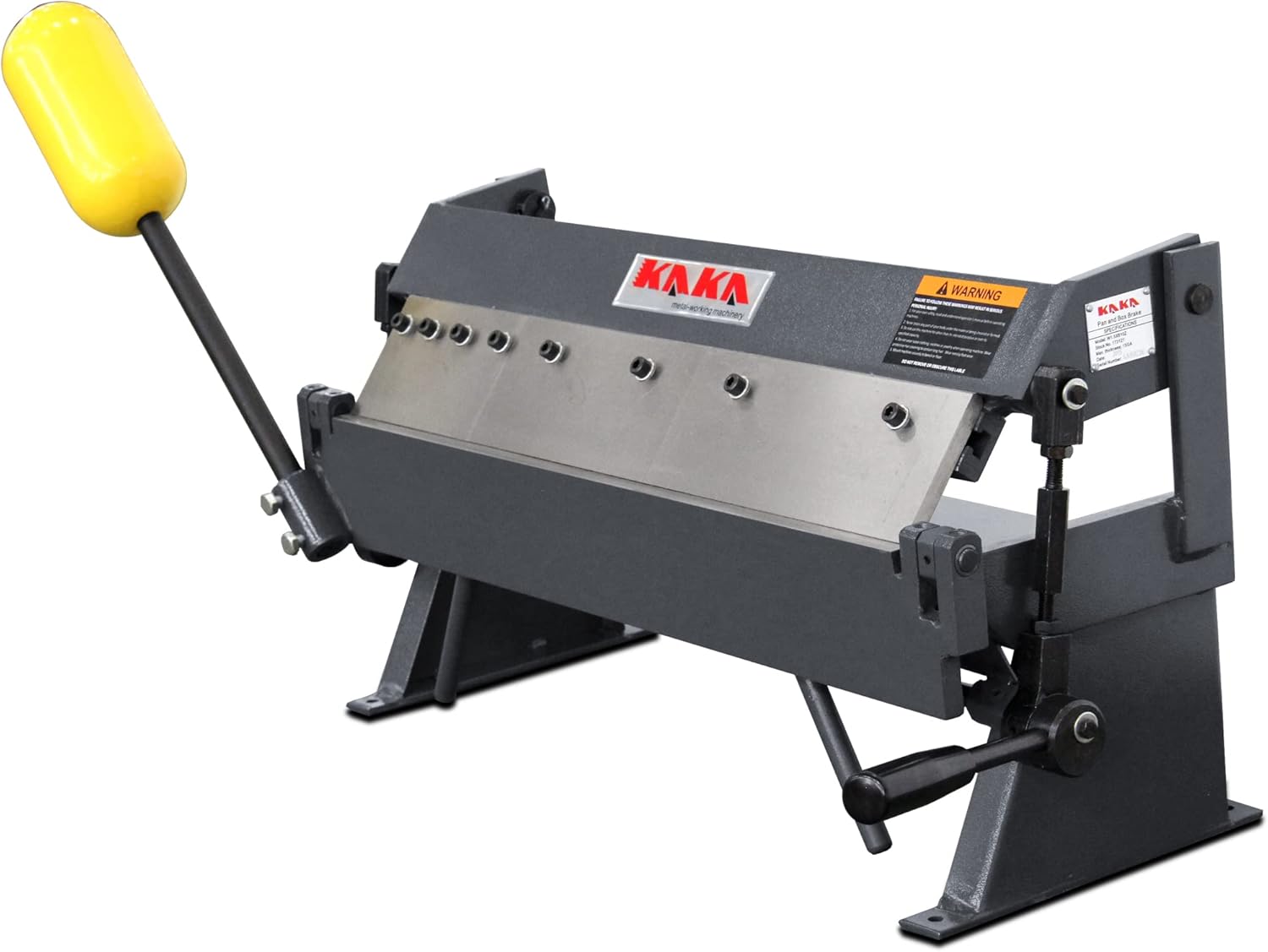 KAKA INDUSTRIAL W-2416Z, bandeja de metal de 24 pulgadas y freno de caja, capacidad de acero suave calibre 16, ángulo de grosor máximo de 1-135