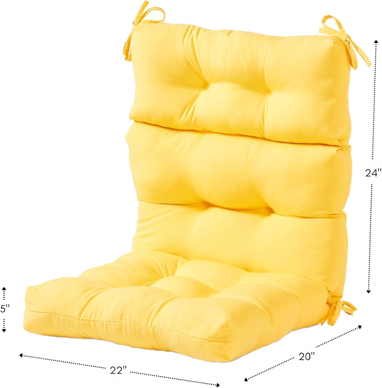 Greendale Home Fashions – Cojín para asiento y respaldo de silla de exterior