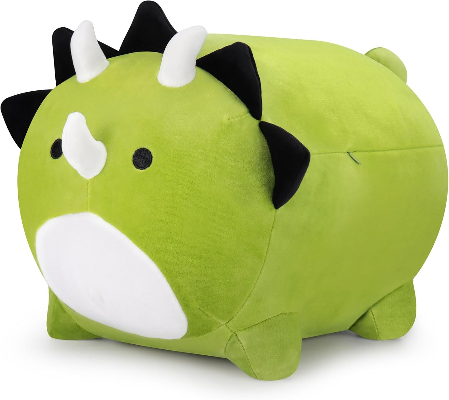 Auspicious beginning Peluche de dinosaurio, 16 dinosaurios de peluche, lindos dinosaurios verdes, almohada de felpa de dragón suave, almohadas de