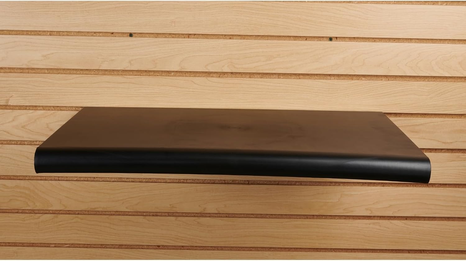 Bullnose – Estante moldeado por inyección negro, 13 pulgadas de ancho x 24 pulgadas de largo