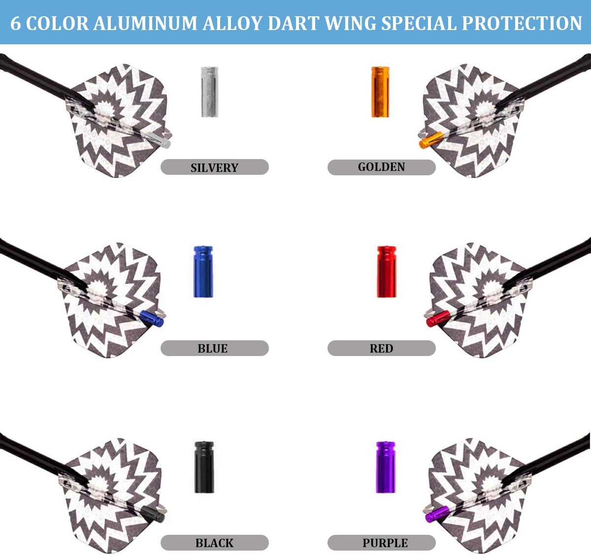2448 piezas de dardos protectores de ala de vuelo de dardos de aleación de aluminio corrector fijo de 90 grados accesorios de dardos de competencia
