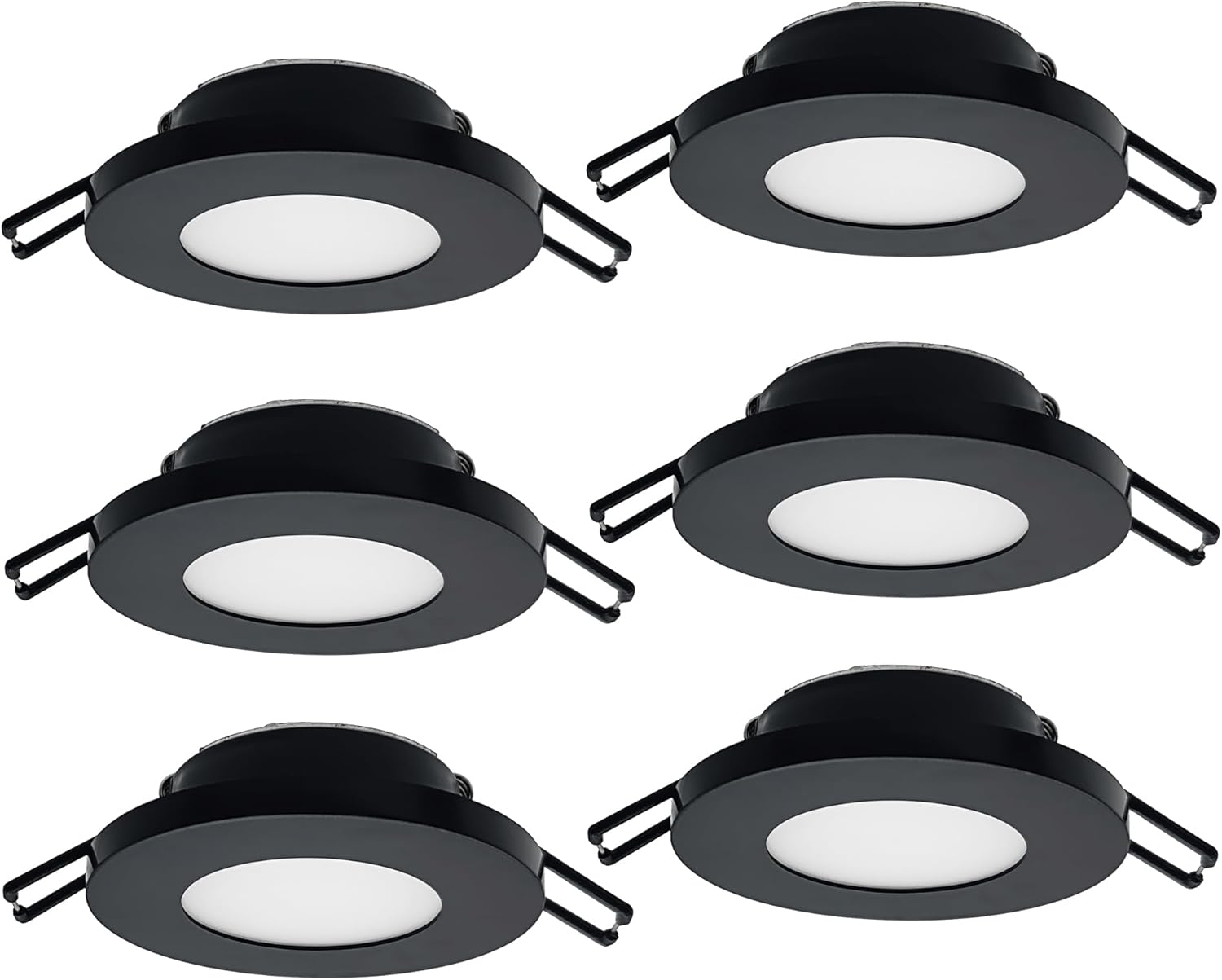Facon Luz LED de disco de 3 pulgadas, 12 V, súper delgada, empotrada, luz interior de 12 voltios para casas rodantes, caravanas, caravanas,