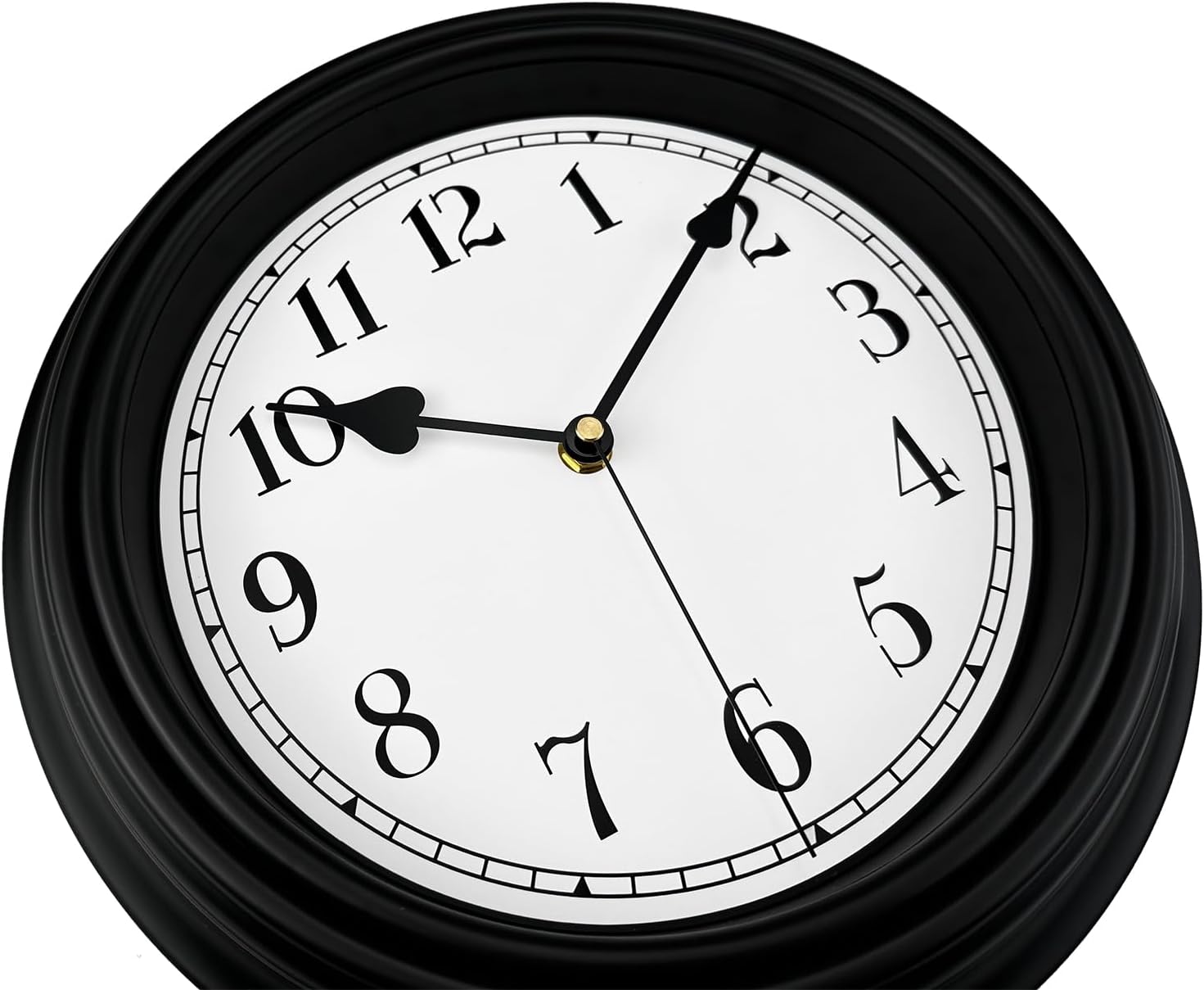 DIYZON Reloj de pared retro, reloj clásico vintage silencioso de 10 pulgadas sin tictac, fácil de leer, reloj de cuarzo de calidad que funciona con
