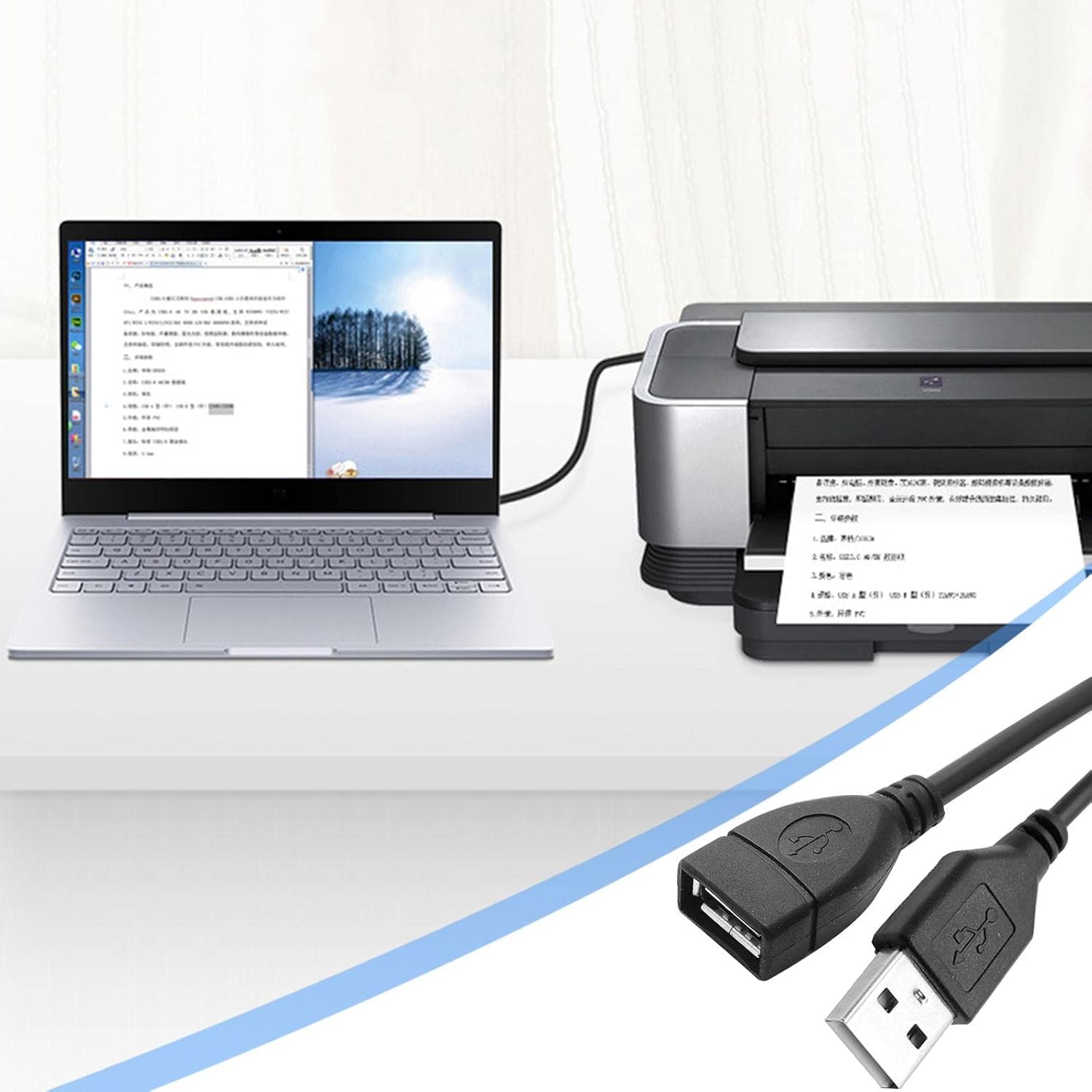 Kumprohu Cable de extensión USB – Cable de extensión USB 2.0 macho a hembra – Extensor USB de múltiples longitudes para cámara web, auriculares VR,