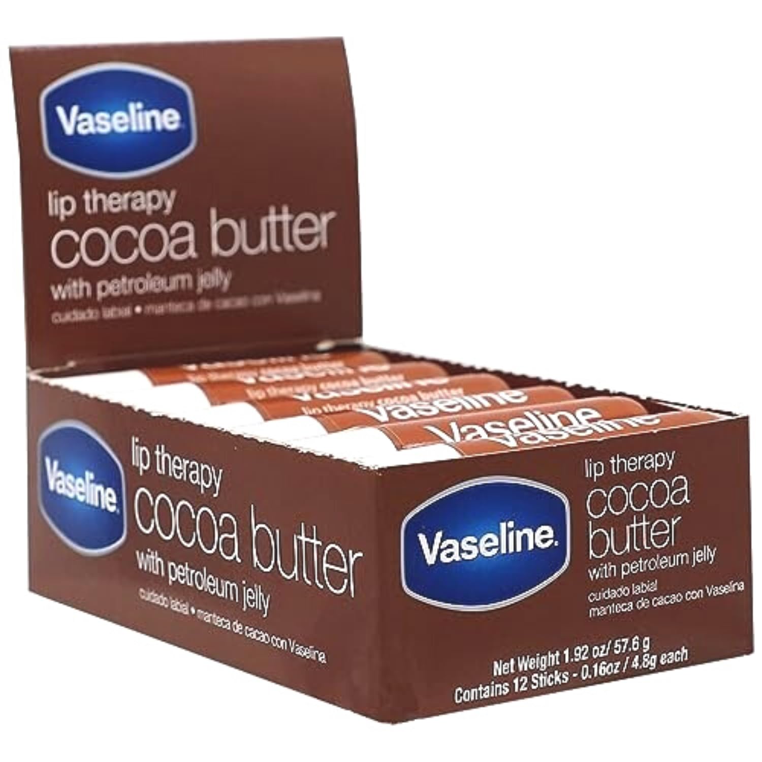 Vaseline Lip wo Backer Card Cocoa – Caja de 12 unidades