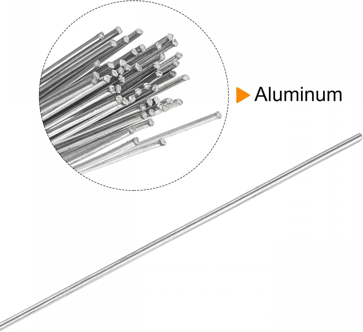 uxcell Varillas de soldadura de aluminio, alambre de soldadura de aluminio, herramienta de reparación multiusos de 116 x 12.99 pulgadas, 10 unidades
