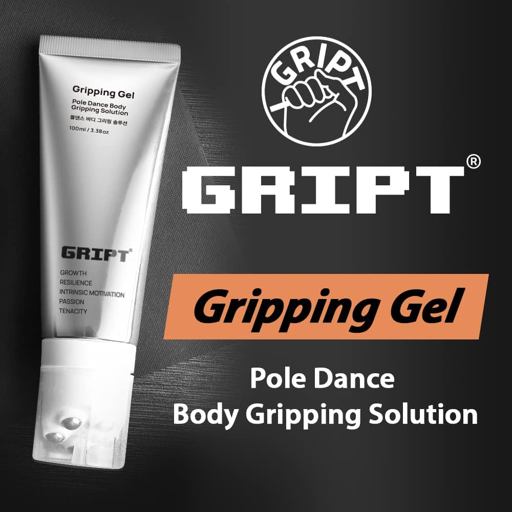GRIPT Tiza líquida transparente para barra de baile, menos desorden profesional, agarre de mano, 3.5 onzas líquidas, para baile de poste, aéreo,