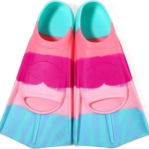 Aletas de natación para niños, aletas cortas de natación para piscina y entrenamiento para niñas y niños Aletas de natación para niños, aletas cortas de natación para piscina y entrenamiento para niñas y niños