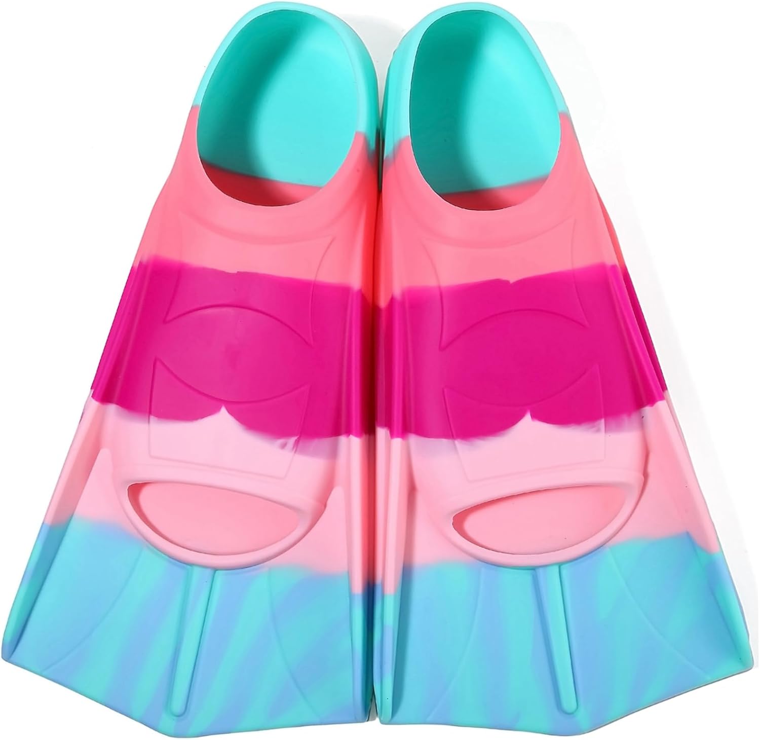 Aletas de natación para niños, aletas cortas de natación para piscina y entrenamiento para niñas y niños