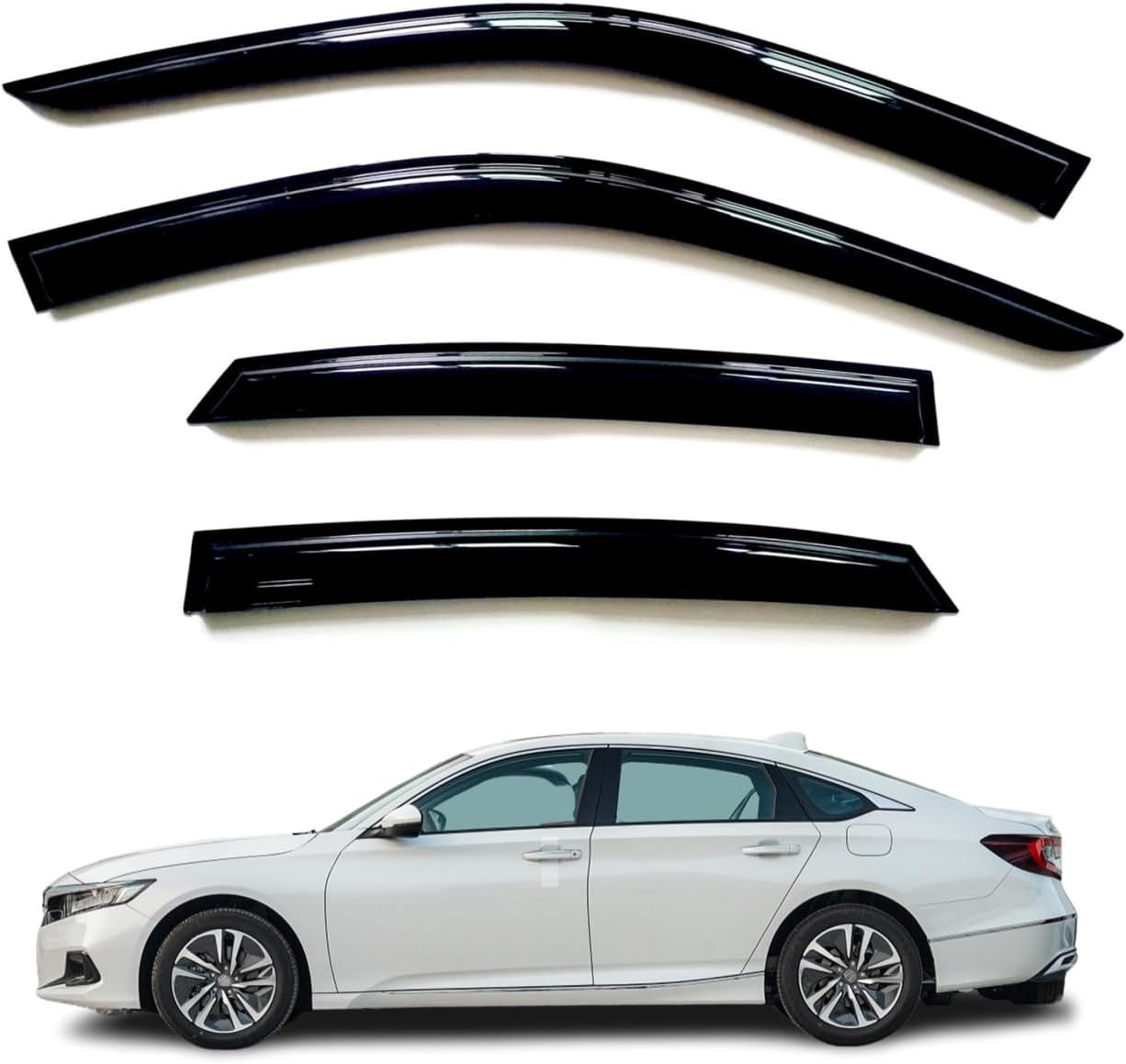 Viseras de ventana protectores de lluvia para Honda Accord 2018-2022