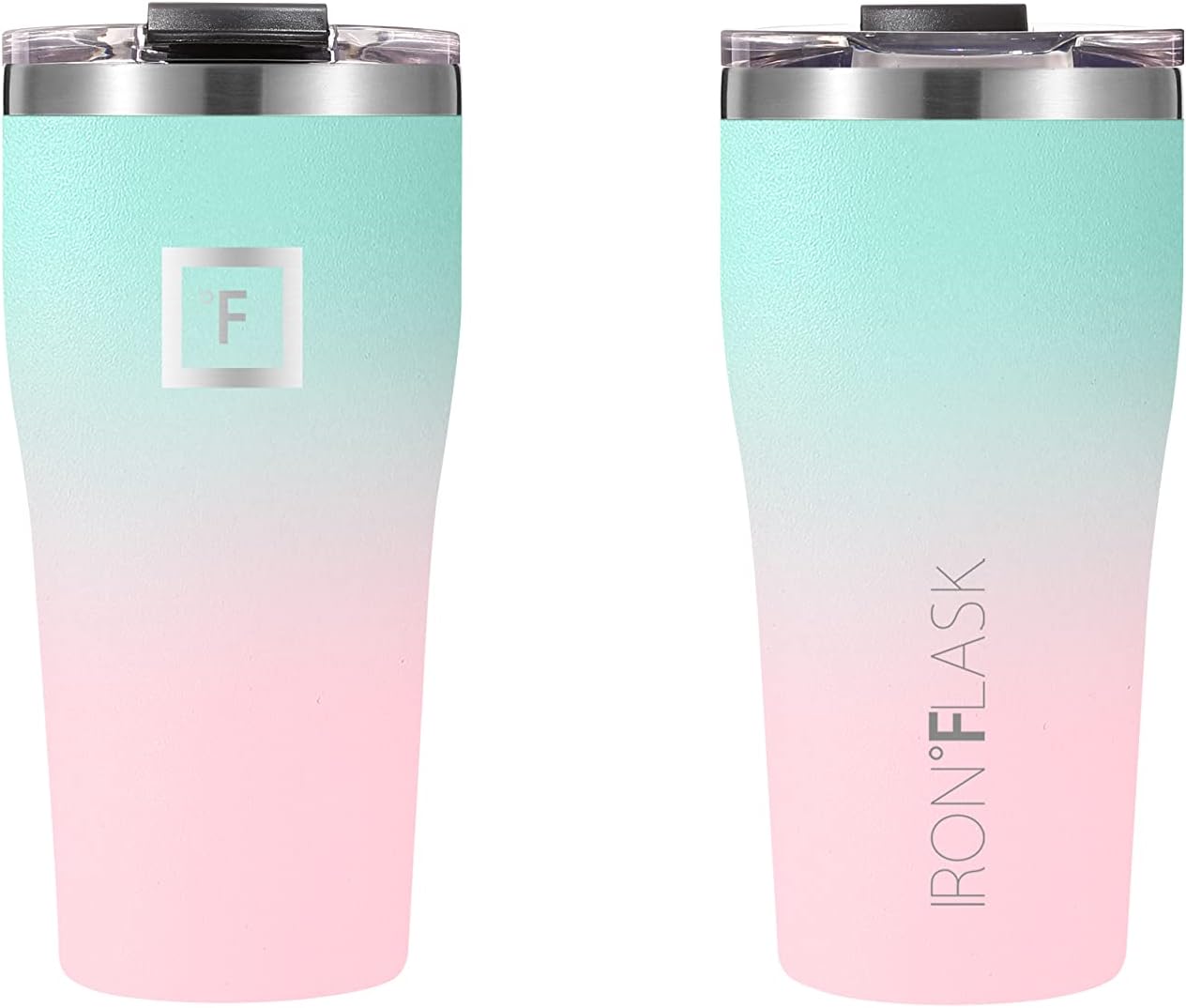 IRON FLASK – Vaso Rover Tumbler de 24 onzas y 28 onzas, a prueba de fugas, acero inoxidable con aislamiento al vacío, moderno y de doble pared,