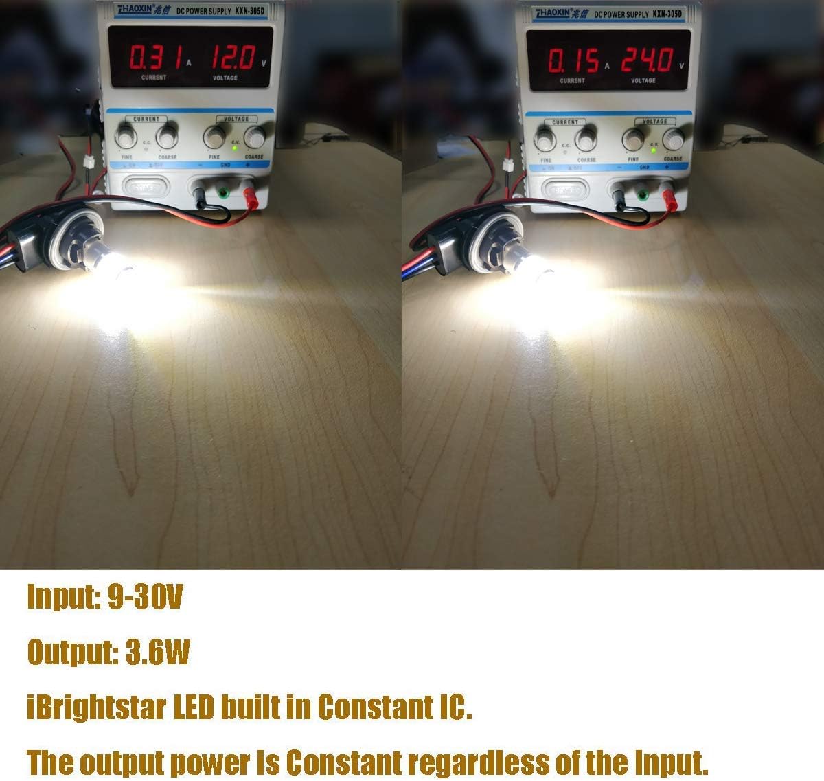 iBrightstar Luces LED intermitentes de 9-30 V intermitentes de marcha atrás 7440 7443 T20 bombillas LED con proyector de repuesto para luces de