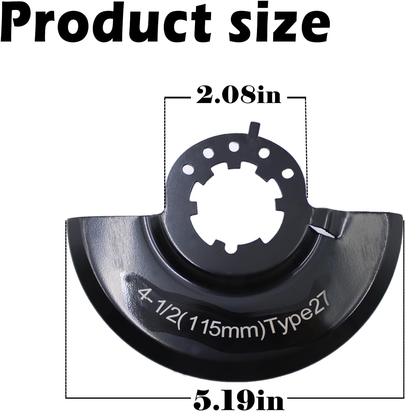 Follde Reemplazo 43-54-0155 Milwaukee – Protector de seguridad para amoladora angular, protector de hoja de rueda tipo 27 de 4-12 pulgadas,