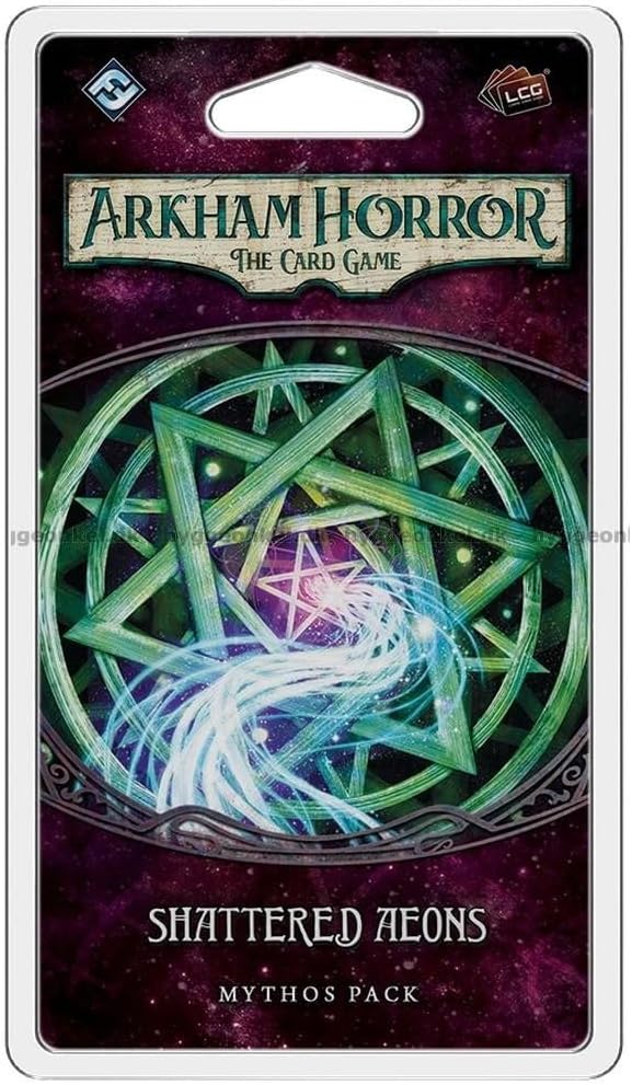 Fantasy Flight Games Arkham Horror The Card Game Shattered Aeons Mythos Pack  Descubre verdades cósmicas! Juego de cartas cooperativo de vida, a