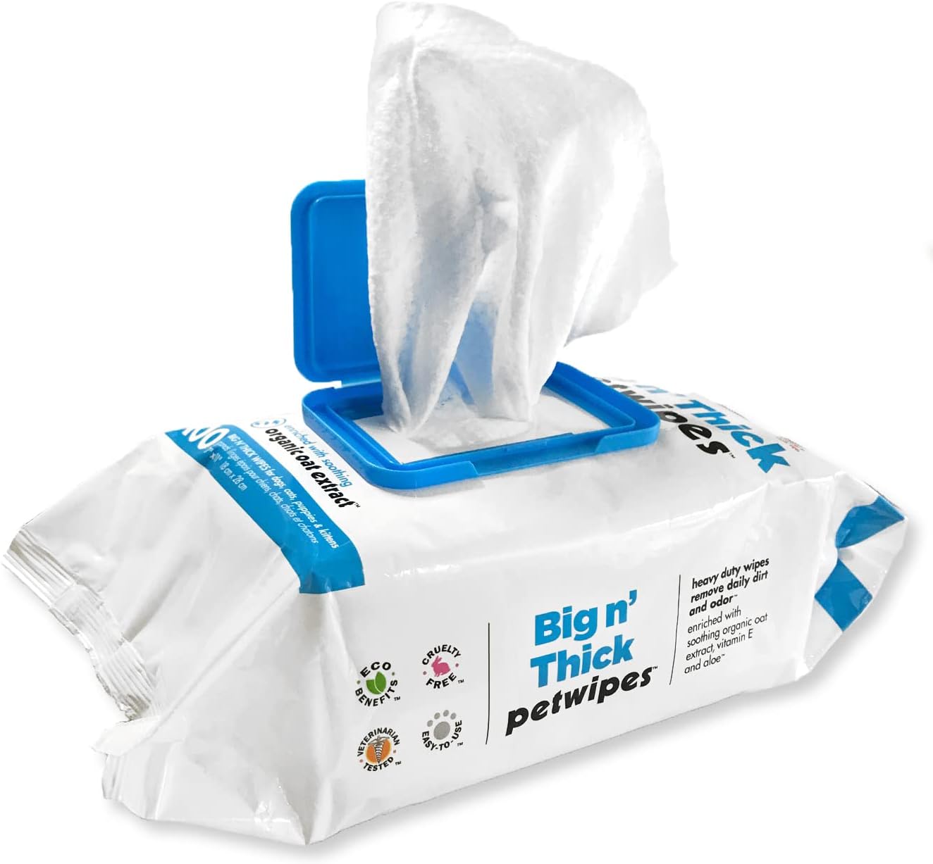 Petkin Pet Wipes for Dogs and Cats, 400 Wipes – Large Pet Wipes for Dogs and Cats – Cleans Ears, Face, Butt, Body and Eye Area – Convenient, Ideal