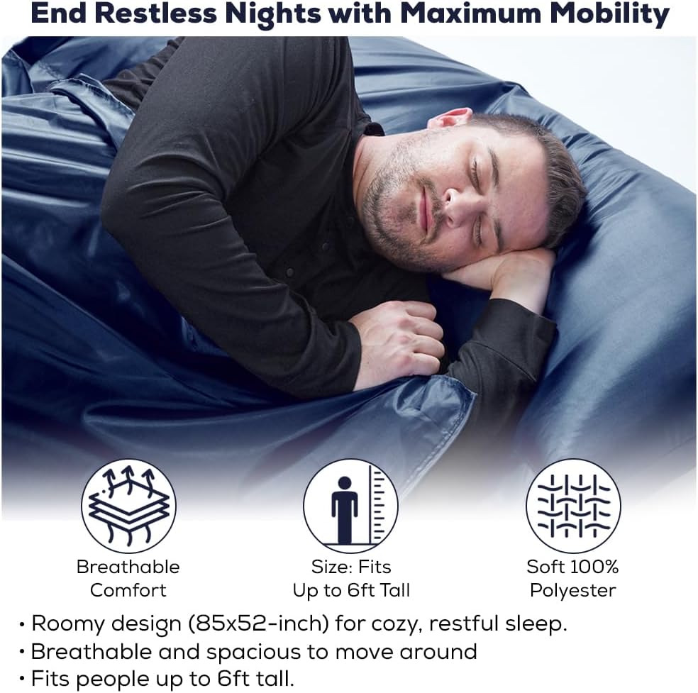 Forro de saco de dormir sedoso para clima fríocálido, sábanas de viaje XL para hotel de 85 x 52 pulgadas, saco de dormir ligero con cremallera y