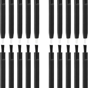 20 unidades de amplificador auditivo de limpieza, cepillo de limpieza con bucle de cera imán limpiador multifunción para auriculares, auriculares, 20 unidades de amplificador auditivo de limpieza, cepillo de limpieza con bucle de cera imán limpiador multifunción para auriculares, auriculares,