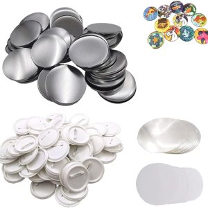 200 juegos de 2.283 in (aprox. 2 14 pulgadas) de suministros de piezas de botones redondos para máquina de hacer botones redondos para hacer 200 juegos de 2.283 in (aprox. 2 14 pulgadas) de suministros de piezas de botones redondos para máquina de hacer botones redondos para hacer