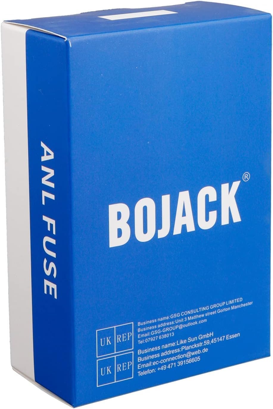 BOJACK 2 unids 60A Clear Shell ANL Fuse Holder y 2 Pcs 60Amp 32 VDC ANL fusibles para sistema de audio y video