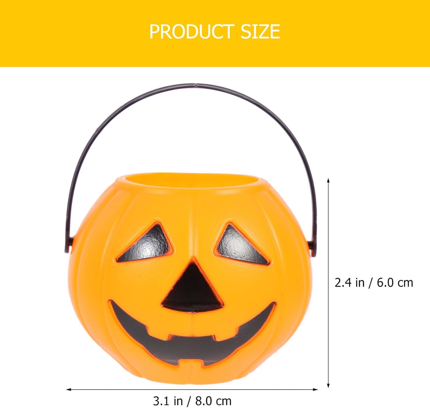 Kichvoe Cubo de golosinas de Halloween s Contenedor de dulces de Halloween