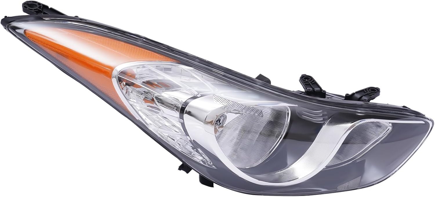 JINHZIXIU Para 2011 2012 2013Hyundai Elantra Sedan Conjunto de faro halógeno Faro delantero del pasajero Faro delantero 92102-3Y000 921023Y000