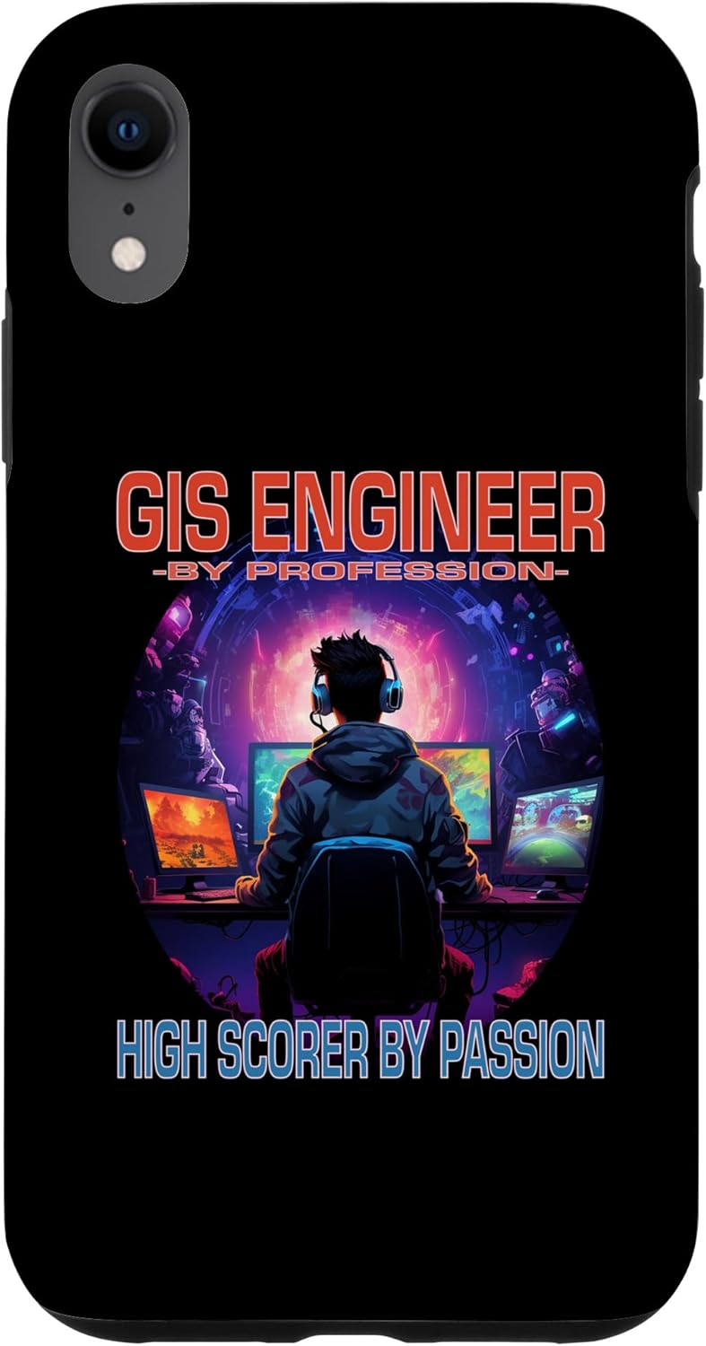 iPhone XR GIS Engineer Funny Gamer – Fun Pun Gaming Case