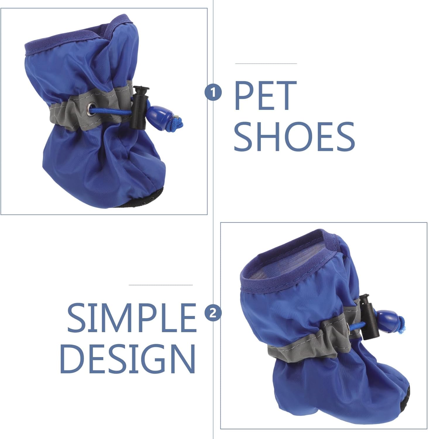 UKCOCO Zapatos de perro para perros pequeños a medianos, botines de perro, protector de patas para pavimento caliente, botas de senderismo de nieve