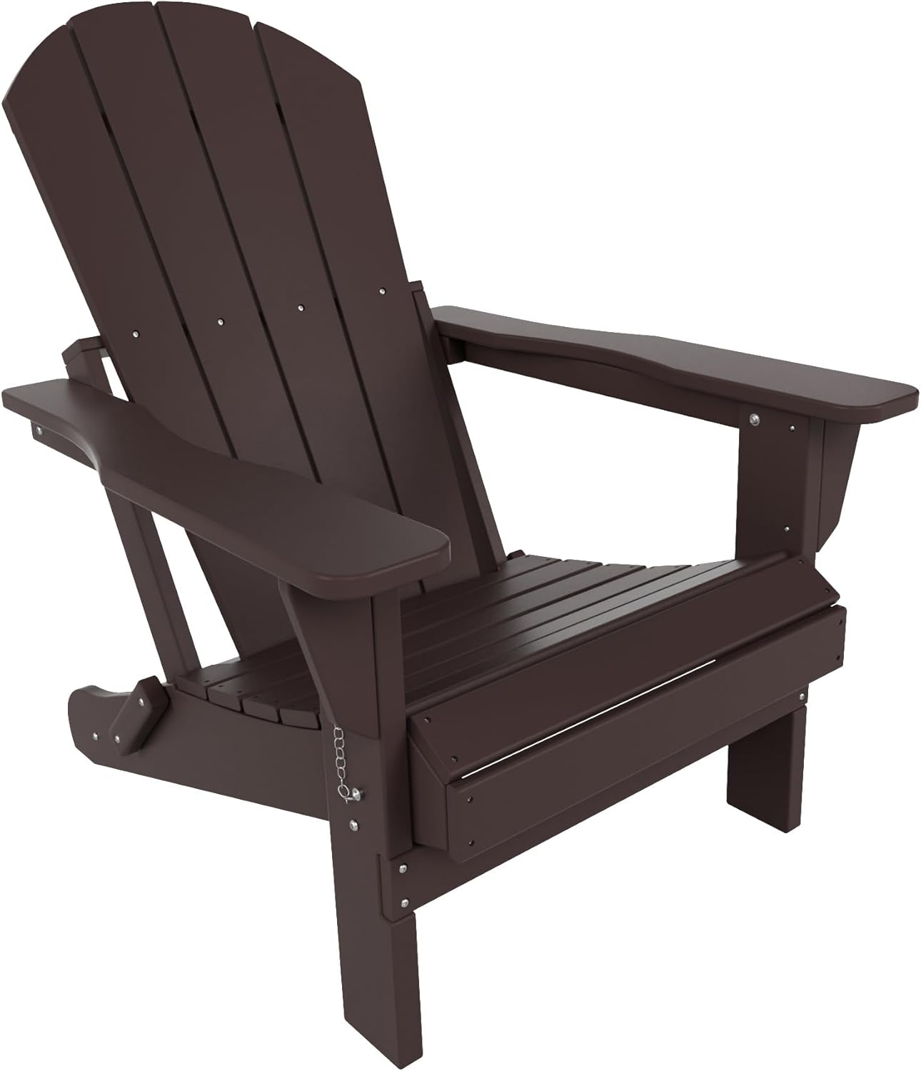 WO Home Furniture – Tumbona plegable para exteriores para hogueras, playa, balcón, patio trasero, césped, patio, piscina, terraza, jardín (marrón