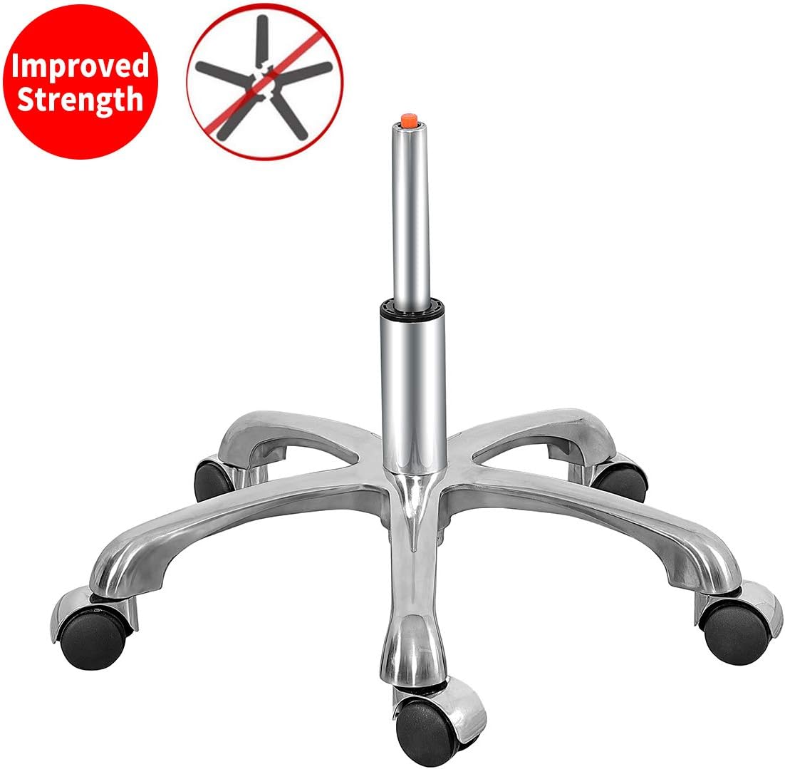Silla redonda con respaldo, acolchado grueso y resistente, taburete giratorio con ruedas, taburete ajustable con ruedas (con respaldo, negro)
