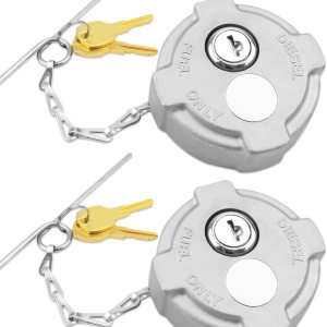 ANODZU 2 tapas de combustible diésel de bloqueo de 2 38 pulgadas para camiones Freightliner M2 pequeños semi box 2002+ con anillo de sello de goma, ANODZU 2 tapas de combustible diésel de bloqueo de 2 38 pulgadas para camiones Freightliner M2 pequeños semi box 2002+ con anillo de sello de goma,