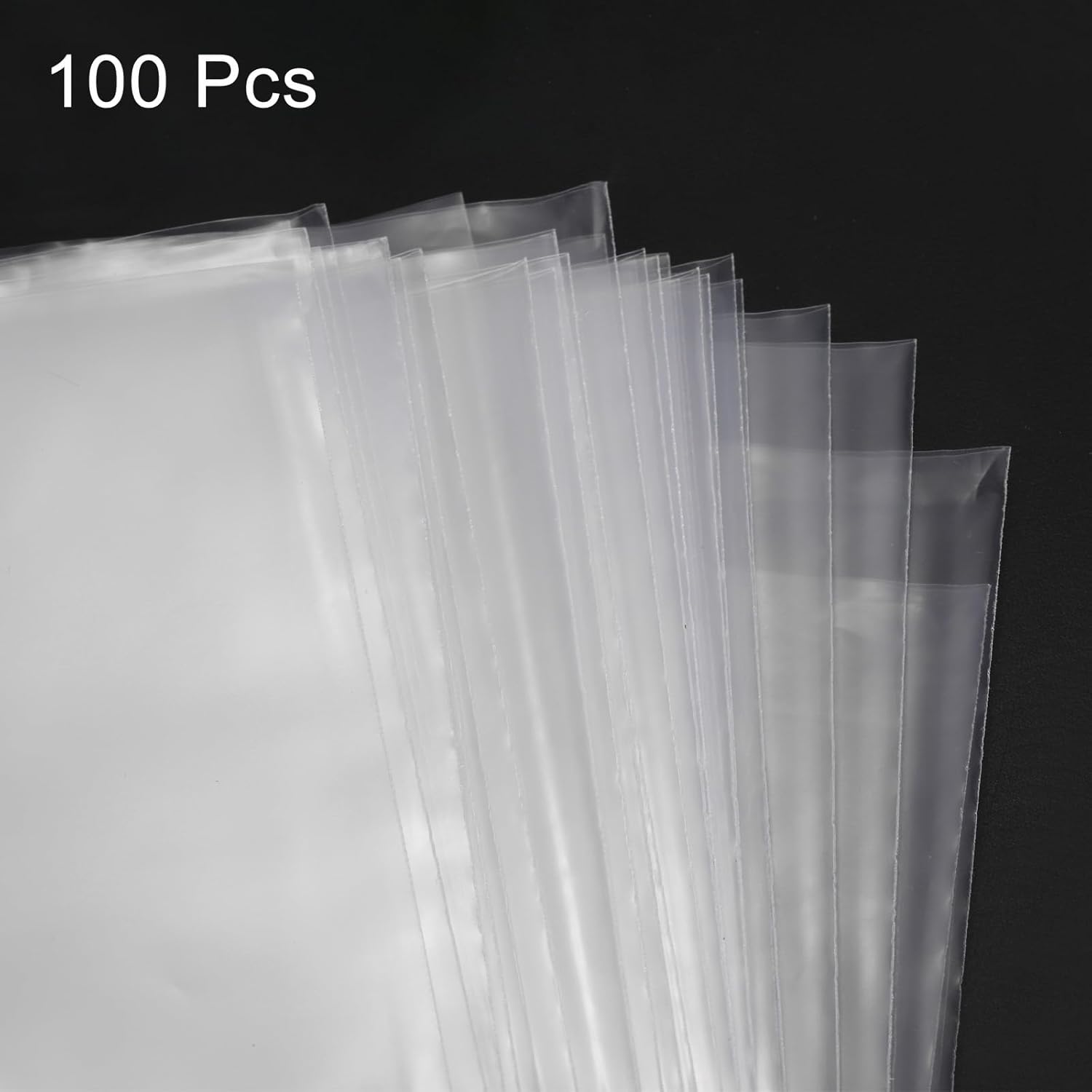 MECCANIXITY Bolsas de polietileno transparentes abiertas planas PE plástico 4 mil 7.09 “x10.24” para ropa artículos diarios embalaje almacenamiento