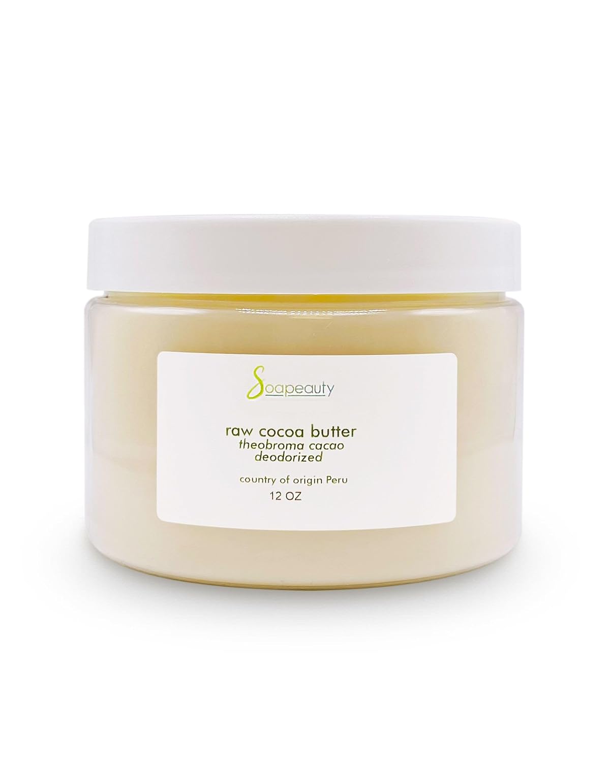 Soapeauty Manteca de cacao cruda, refinada, desodorizada, 100% pura y natural, recetas para el cuerpo, cabello y bricolaje, bálsamos labiales,