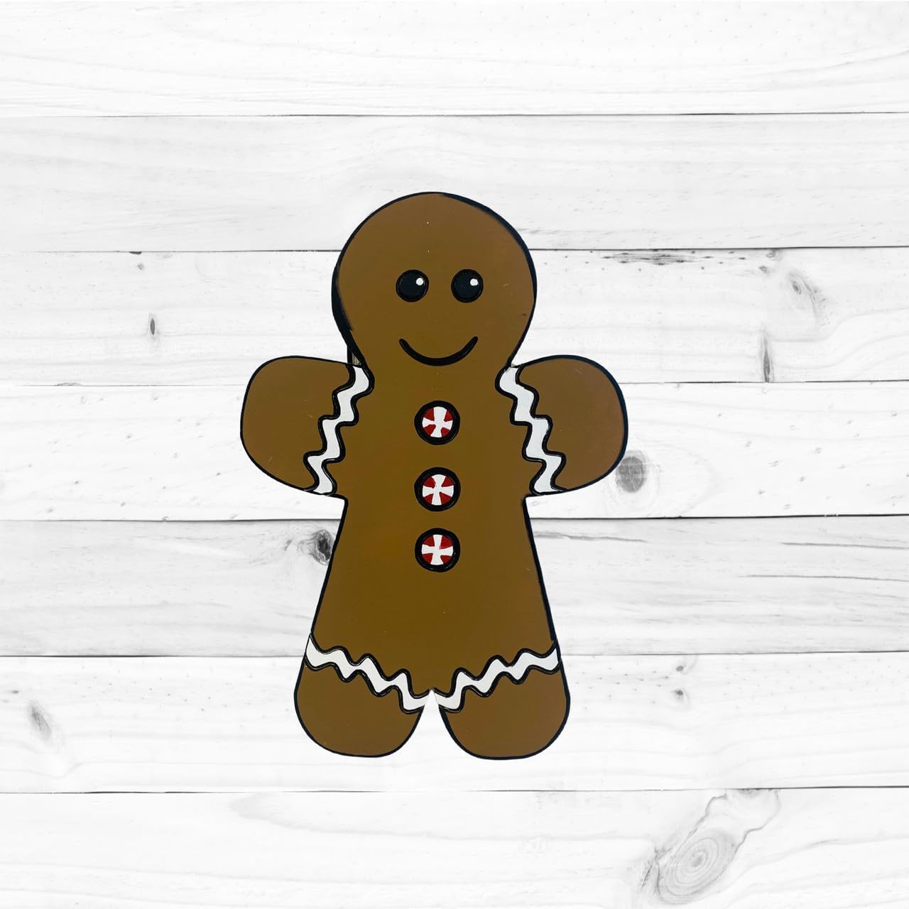 Little Gingerbread Man, Pintura por línea, Artesanía para niños, Forma de Navidad, Forma de artesanía sin terminar
