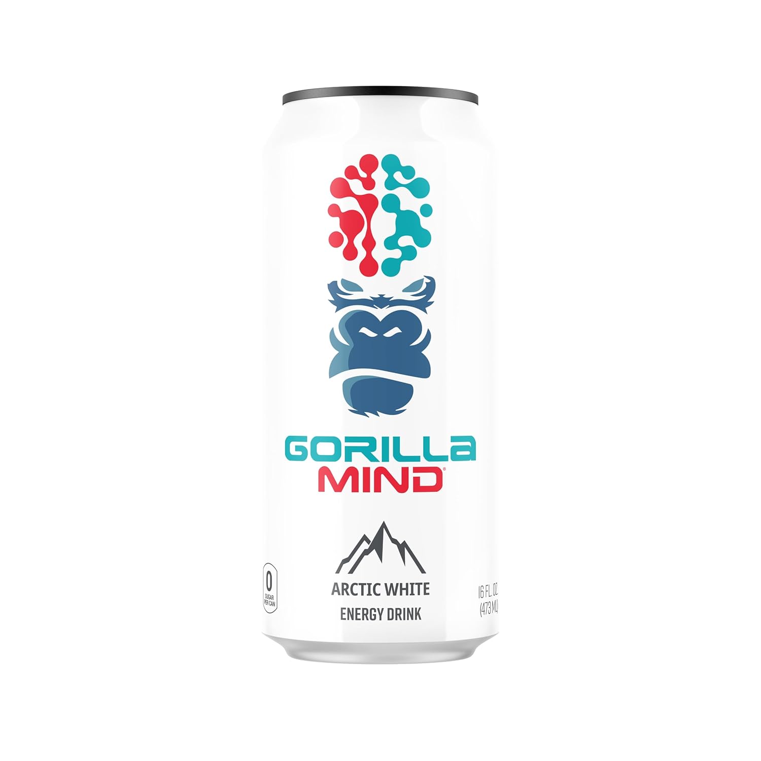 Gorilla Mind Bebida energética  Energía inigualable  Enfoque amplificado  N-acetil-L-tirosina, alfa-GPC, 200 mg de cafeína, uridina, azafrán  0