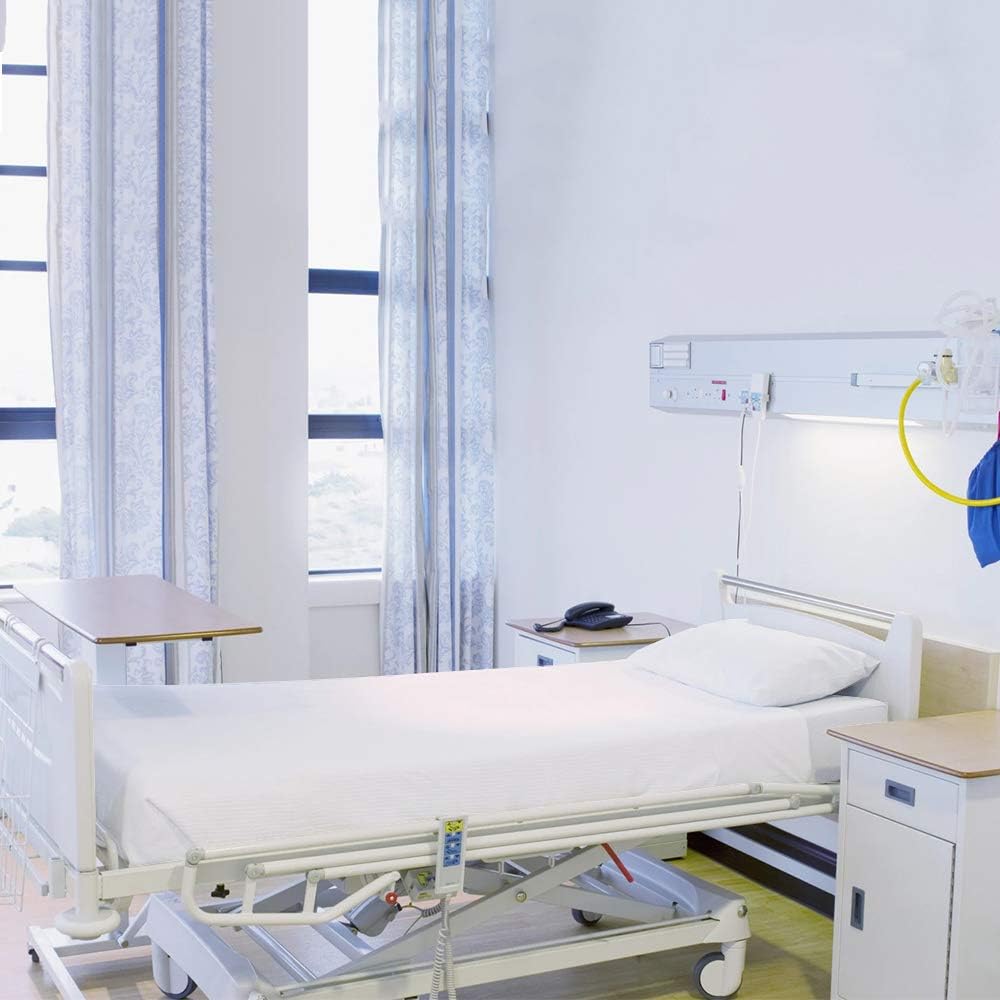 Juego de sábanas de hospital de 3 piezas estándar para cama de hospital, juego de sábanas bajeras de hospital, sábanas bajeras 100% algodón egipcio