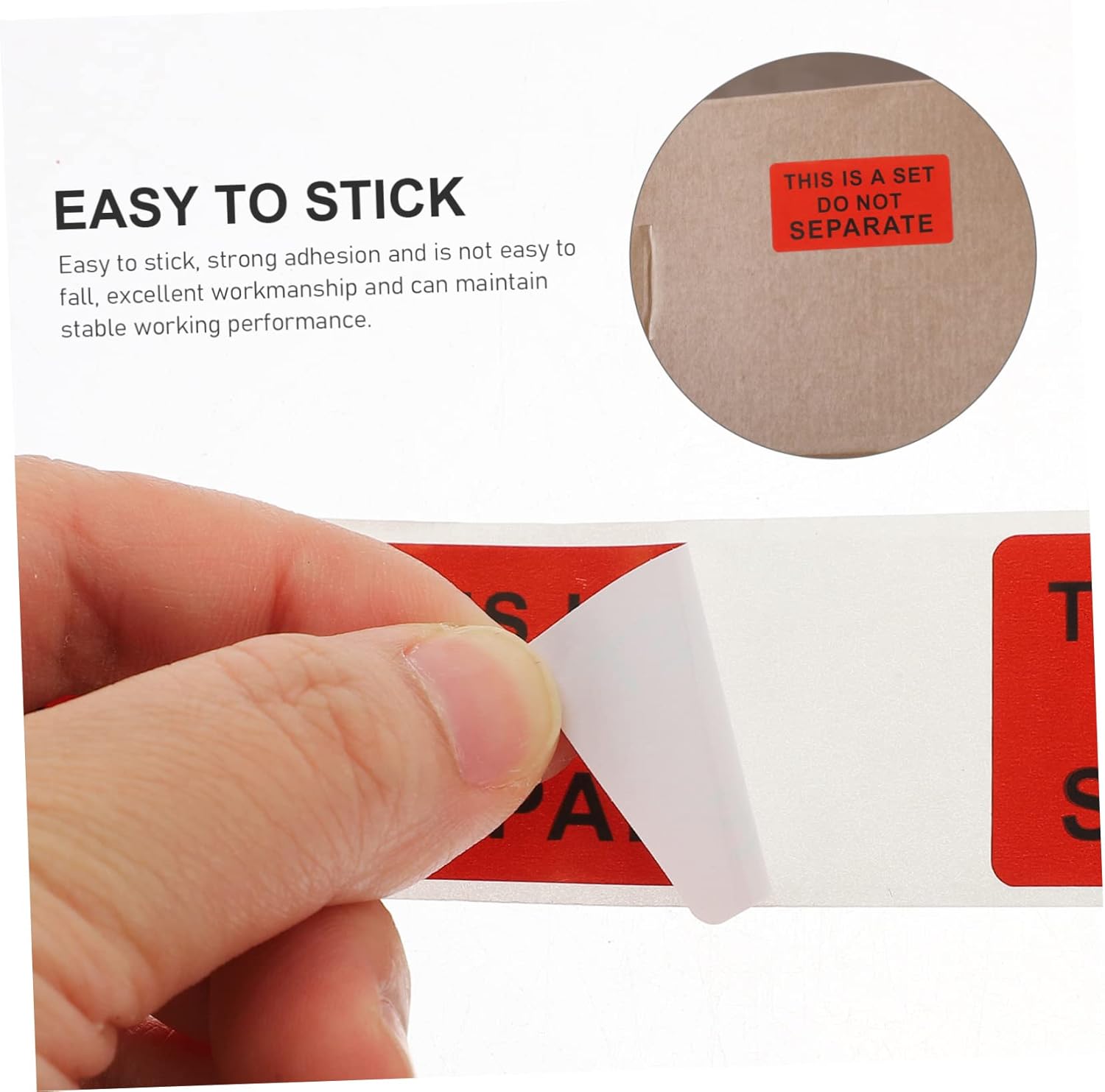 SEWACC 2 Rolls Set do not Remove Label do not Bend Stickers do not Separate Stickers Shipping Warning Sticker Warning Label Stickers Shipping