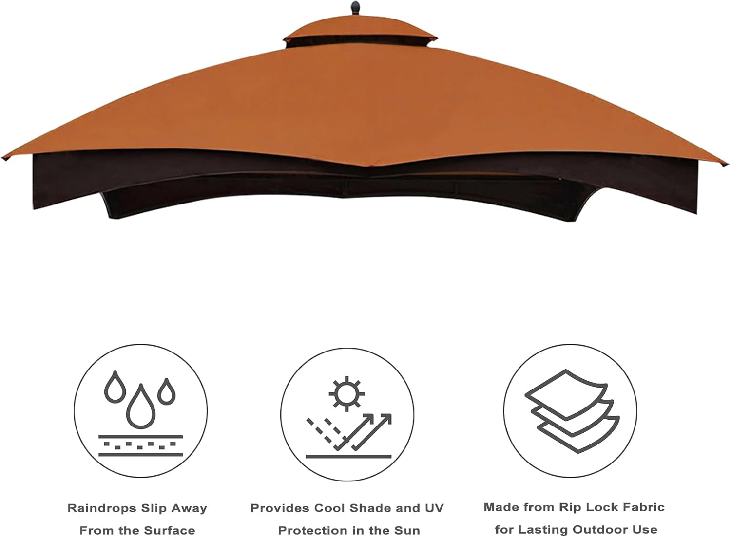 Eurmax- Toldo de repuesto para gazebo Lowe’s Allen Roth 10 x 12 #GF-12S004B-1
