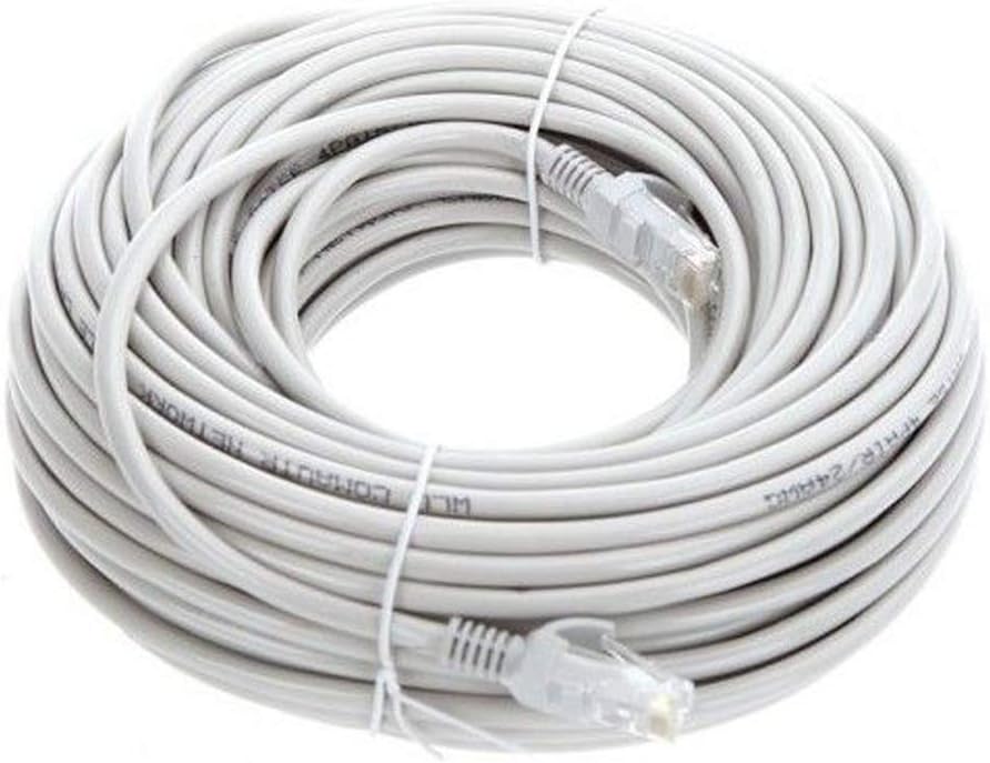 Lknewtrend – Cable de conexión Ethernet Cat6 de 25 pies – UTP 550Mhz RJ45 cable de red de Internet para computadora, cámara PoE, enrutador, módem,