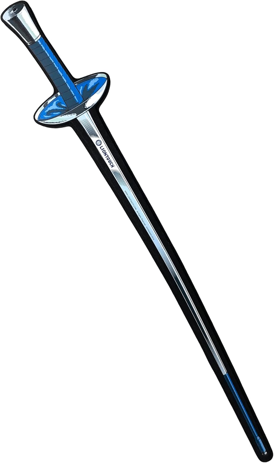 Liontouch Esgrima deportiva de aluminio, azul  Juguete de espuma para niños en diseño realista  Arma de introducción segura y divertida para